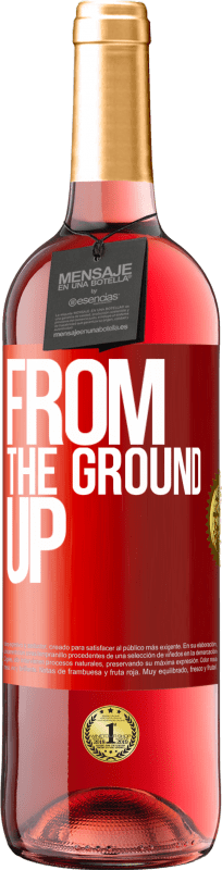 29,95 € | Vino rosato Edizione ROSÉ From The Ground Up Etichetta Rossa. Etichetta personalizzabile Vino giovane Raccogliere 2024 Tempranillo