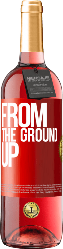 29,95 € | Vinho rosé Edição ROSÉ From The Ground Up Etiqueta Vermelha. Etiqueta personalizável Vinho jovem Colheita 2023 Tempranillo