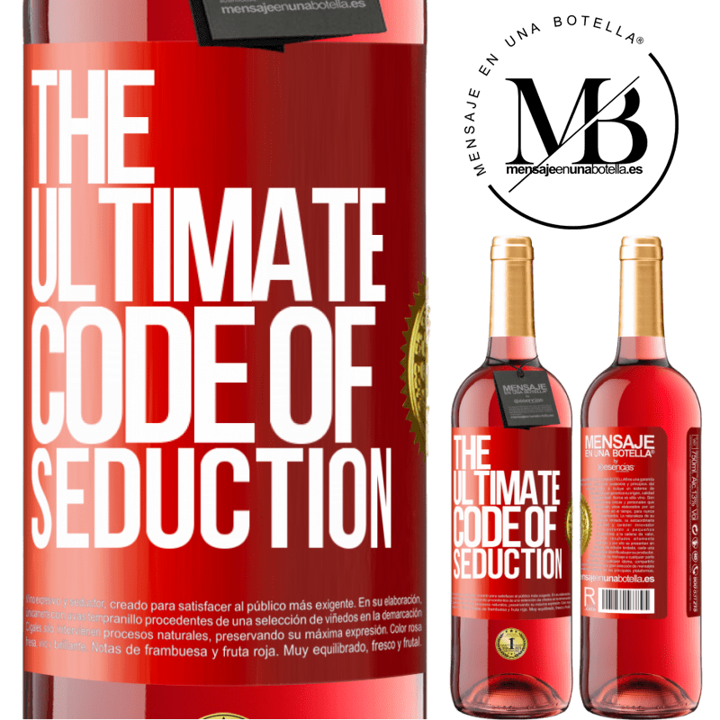 29,95 € Free Shipping | Rosé Wine ROSÉ Edition The ultimate code of seduction Red Label. Customizable label Young wine Harvest 2022 Tempranillo