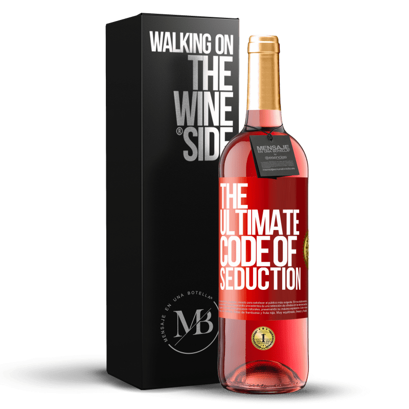 29,95 € Free Shipping | Rosé Wine ROSÉ Edition The ultimate code of seduction Red Label. Customizable label Young wine Harvest 2023 Tempranillo