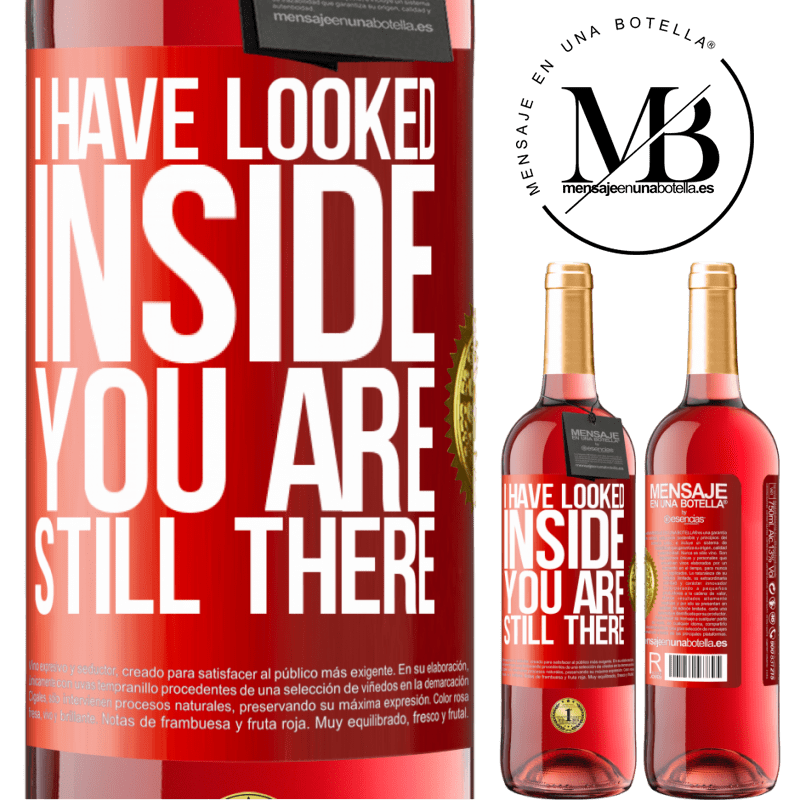 24,95 € Free Shipping | Rosé Wine ROSÉ Edition I have looked inside. You still there Red Label. Customizable label Young wine Harvest 2021 Tempranillo