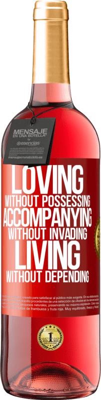 29,95 € | Rosé Wine ROSÉ Edition Loving without possessing, accompanying without invading, living without depending Red Label. Customizable label Young wine Harvest 2024 Tempranillo