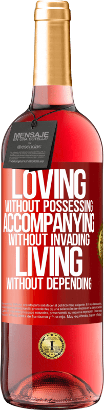 29,95 € Free Shipping | Rosé Wine ROSÉ Edition Loving without possessing, accompanying without invading, living without depending Red Label. Customizable label Young wine Harvest 2025 Tempranillo
