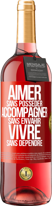 29,95 € | Vin rosé Édition ROSÉ Aimer sans posséder, accompagner sans envahir, vivre sans dépendre Étiquette Rouge. Étiquette personnalisable Vin jeune Récolte 2024 Tempranillo