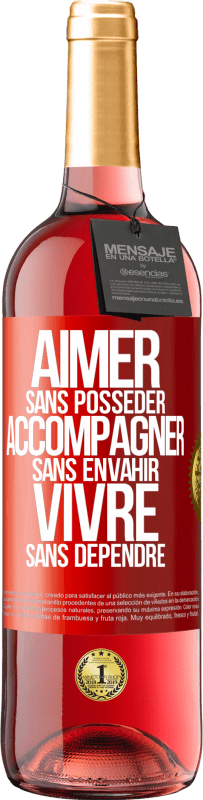 29,95 € Envoi gratuit | Vin rosé Édition ROSÉ Aimer sans posséder, accompagner sans envahir, vivre sans dépendre Étiquette Rouge. Étiquette personnalisable Vin jeune Récolte 2025 Tempranillo