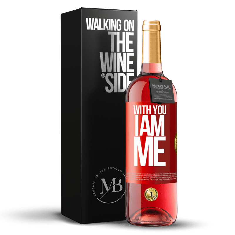 29,95 € Free Shipping | Rosé Wine ROSÉ Edition With you i am me Red Label. Customizable label Young wine Harvest 2023 Tempranillo