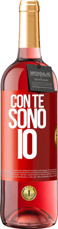 29,95 € | Vino rosato Edizione ROSÉ Con te sono io Etichetta Rossa. Etichetta personalizzabile Vino giovane Raccogliere 2024 Tempranillo