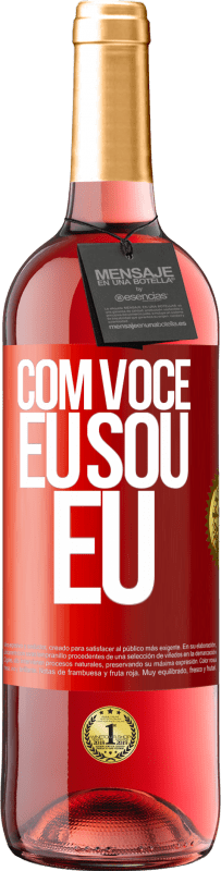 29,95 € | Vinho rosé Edição ROSÉ Com você eu sou eu Etiqueta Vermelha. Etiqueta personalizável Vinho jovem Colheita 2024 Tempranillo