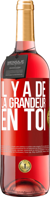 29,95 € | Vin rosé Édition ROSÉ Il y a de la grandeur en toi Étiquette Rouge. Étiquette personnalisable Vin jeune Récolte 2025 Tempranillo