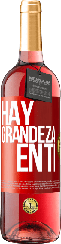 29,95 € | Vino Rosado Edición ROSÉ Hay grandeza en ti Etiqueta Roja. Etiqueta personalizable Vino joven Cosecha 2023 Tempranillo