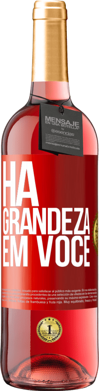 29,95 € | Vinho rosé Edição ROSÉ Há grandeza em você Etiqueta Vermelha. Etiqueta personalizável Vinho jovem Colheita 2023 Tempranillo