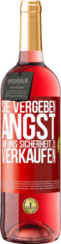 29,95 € | Roséwein ROSÉ Ausgabe Sie vergeben Angst, um uns Sicherheit zu verkaufen Rote Markierung. Anpassbares Etikett Junger Wein Ernte 2023 Tempranillo