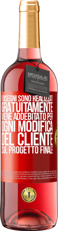 Spedizione Gratuita | Vino rosato Edizione ROSÉ I disegni sono realizzati gratuitamente. Viene addebitato per ogni modifica del cliente sul progetto finale Etichetta Rossa. Etichetta personalizzabile Vino giovane Raccogliere 2023 Tempranillo