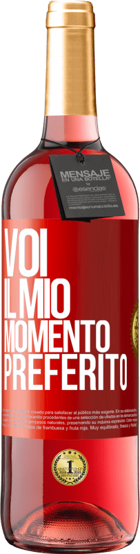 29,95 € Spedizione Gratuita | Vino rosato Edizione ROSÉ Voi. Il mio momento preferito Etichetta Rossa. Etichetta personalizzabile Vino giovane Raccogliere 2023 Tempranillo