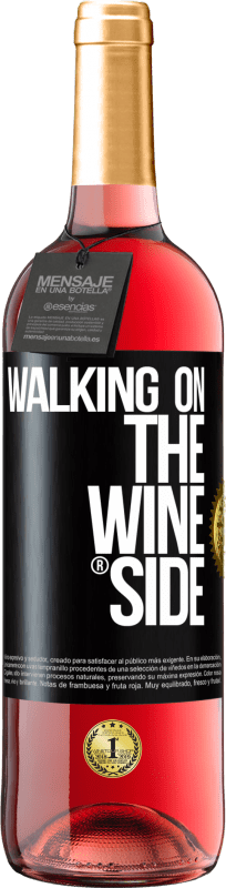 29,95 € 送料無料 | ロゼワイン ROSÉエディション Walking on the Wine Side® ブラックラベル. カスタマイズ可能なラベル 若いワイン 収穫 2023 Tempranillo