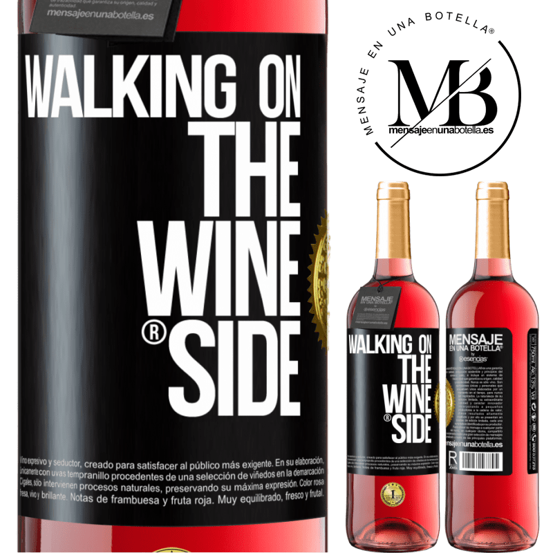 24,95 € Free Shipping | Rosé Wine ROSÉ Edition Walking on the Wine Side® Black Label. Customizable label Young wine Harvest 2021 Tempranillo