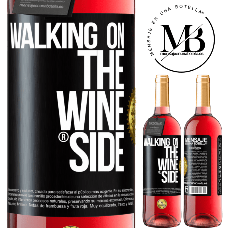29,95 € Free Shipping | Rosé Wine ROSÉ Edition Walking on the Wine Side® Black Label. Customizable label Young wine Harvest 2025 Tempranillo