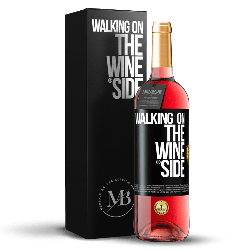 29,95 € Free Shipping | Rosé Wine ROSÉ Edition Walking on the Wine Side® Black Label. Customizable label Young wine Harvest 2021 Tempranillo