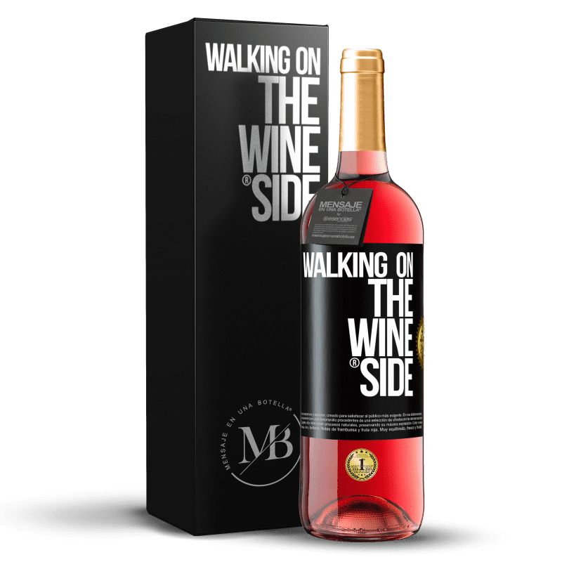 29,95 € Free Shipping | Rosé Wine ROSÉ Edition Walking on the Wine Side® Black Label. Customizable label Young wine Harvest 2025 Tempranillo