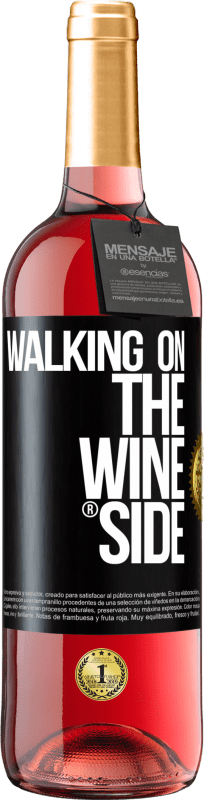 29,95 € Envoi gratuit | Vin rosé Édition ROSÉ Walking on the Wine Side® Étiquette Noire. Étiquette personnalisable Vin jeune Récolte 2023 Tempranillo