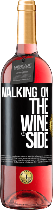 29,95 € | Roséwein ROSÉ Ausgabe Walking on the Wine Side® Schwarzes Etikett. Anpassbares Etikett Junger Wein Ernte 2023 Tempranillo