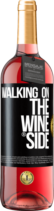 29,95 € | Vinho rosé Edição ROSÉ Walking on the Wine Side® Etiqueta Preta. Etiqueta personalizável Vinho jovem Colheita 2023 Tempranillo