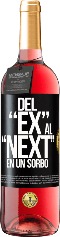 29,95 € | Vino Rosado Edición ROSÉ Del EX al NEXT en un sorbo Etiqueta Negra. Etiqueta personalizable Vino joven Cosecha 2023 Tempranillo