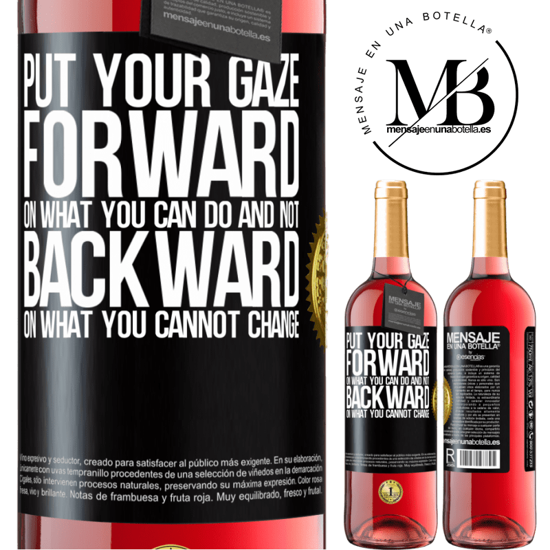 29,95 € Free Shipping | Rosé Wine ROSÉ Edition Put your gaze forward, on what you can do and not backward, on what you cannot change Black Label. Customizable label Young wine Harvest 2021 Tempranillo