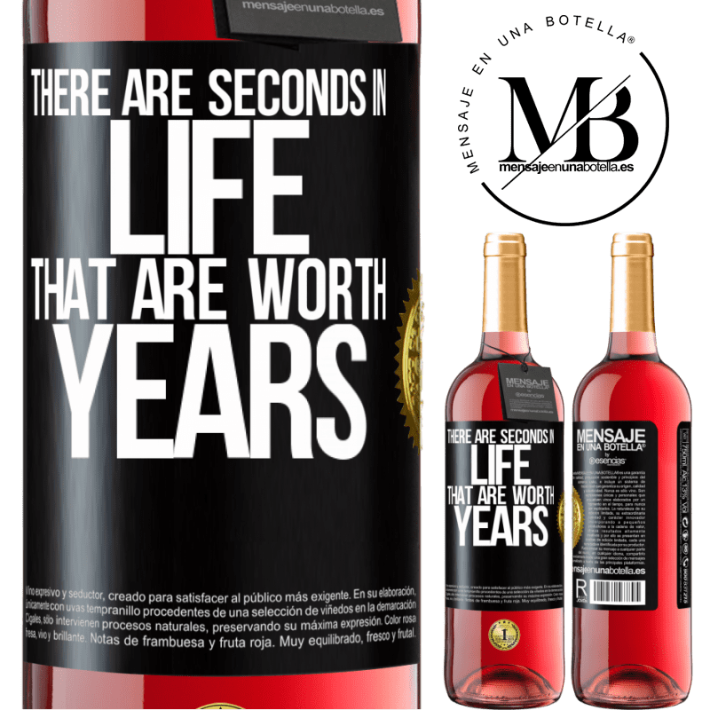 29,95 € Free Shipping | Rosé Wine ROSÉ Edition There are seconds in life that are worth years Black Label. Customizable label Young wine Harvest 2021 Tempranillo