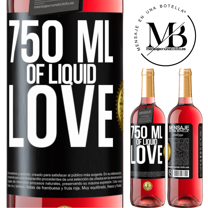 24,95 € Free Shipping | Rosé Wine ROSÉ Edition 750 ml of liquid love Black Label. Customizable label Young wine Harvest 2021 Tempranillo