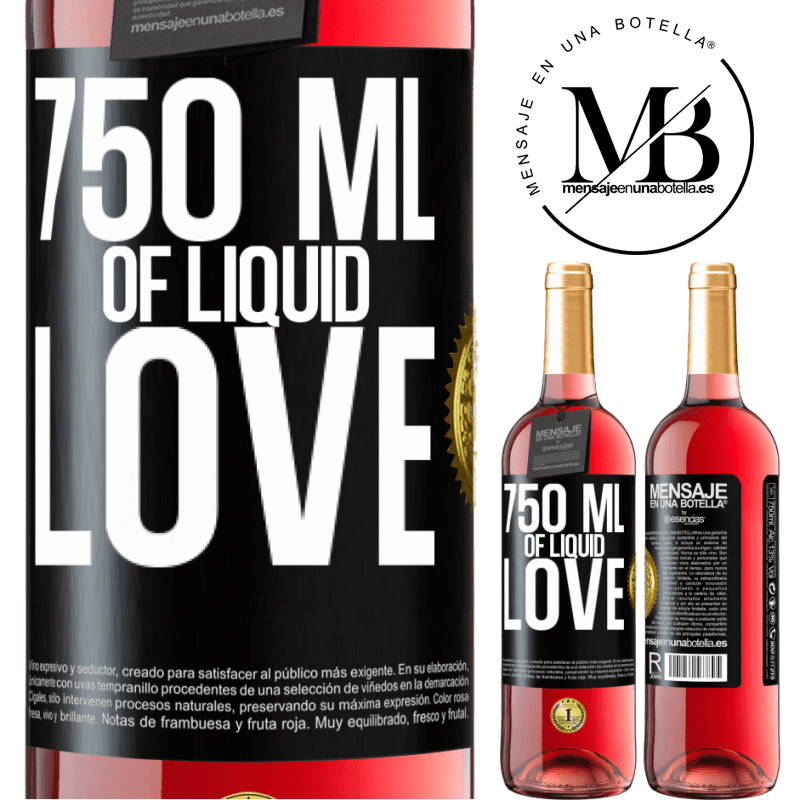 29,95 € Free Shipping | Rosé Wine ROSÉ Edition 750 ml of liquid love Black Label. Customizable label Young wine Harvest 2024 Tempranillo