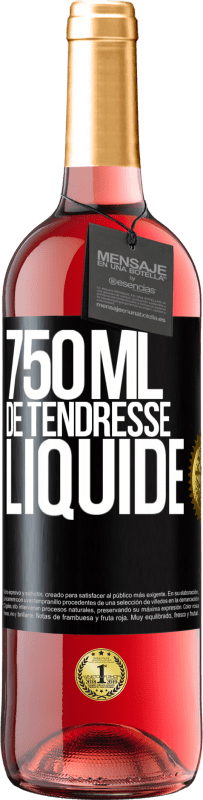29,95 € | Vin rosé Édition ROSÉ 750 ml de tendresse liquide Étiquette Noire. Étiquette personnalisable Vin jeune Récolte 2023 Tempranillo