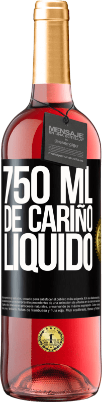 29,95 € | Vino Rosado Edición ROSÉ 750 ml. de cariño líquido Etiqueta Negra. Etiqueta personalizable Vino joven Cosecha 2023 Tempranillo