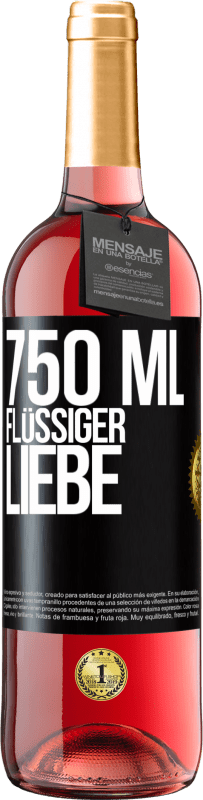 29,95 € | Roséwein ROSÉ Ausgabe 750 ml flüssiger Liebe Schwarzes Etikett. Anpassbares Etikett Junger Wein Ernte 2024 Tempranillo