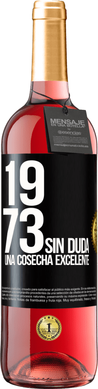 29,95 € | Vino Rosado Edición ROSÉ 1973. Sin duda, una cosecha excelente Etiqueta Negra. Etiqueta personalizable Vino joven Cosecha 2025 Tempranillo