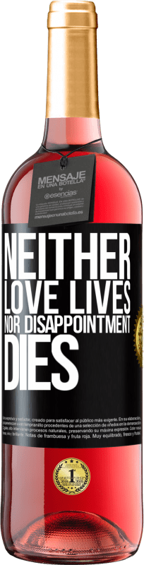 29,95 € Free Shipping | Rosé Wine ROSÉ Edition Neither love lives, nor disappointment dies Black Label. Customizable label Young wine Harvest 2025 Tempranillo