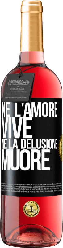 29,95 € | Vino rosato Edizione ROSÉ Né l'amore vive, né la delusione muore Etichetta Nera. Etichetta personalizzabile Vino giovane Raccogliere 2024 Tempranillo