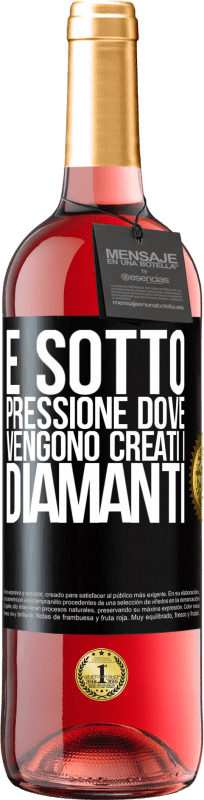 29,95 € | Vino rosato Edizione ROSÉ È sotto pressione dove vengono creati i diamanti Etichetta Nera. Etichetta personalizzabile Vino giovane Raccogliere 2025 Tempranillo