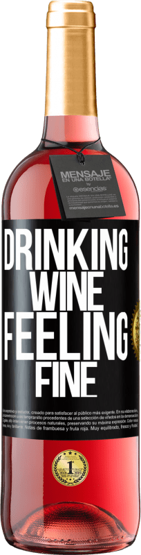 29,95 € | Rosé Wine ROSÉ Edition Drinking wine, feeling fine Black Label. Customizable label Young wine Harvest 2024 Tempranillo