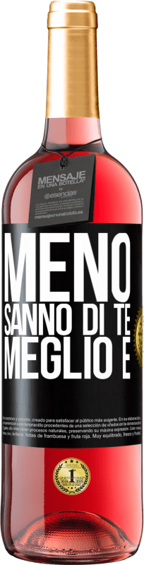 29,95 € | Vino rosato Edizione ROSÉ Meno sanno di te, meglio è Etichetta Nera. Etichetta personalizzabile Vino giovane Raccogliere 2024 Tempranillo