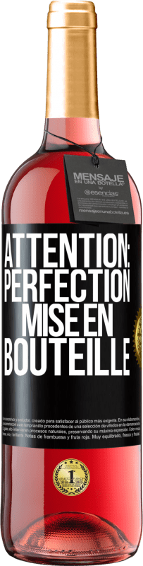 29,95 € | Vin rosé Édition ROSÉ Attention: perfection mise en bouteille Étiquette Noire. Étiquette personnalisable Vin jeune Récolte 2024 Tempranillo