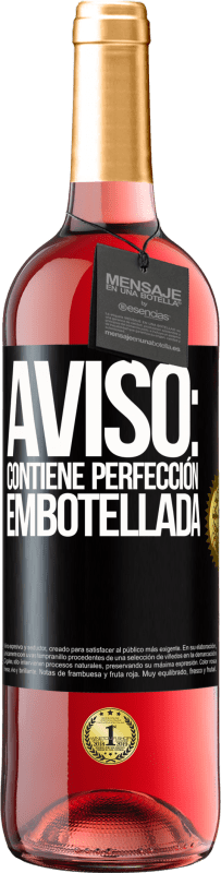 29,95 € | Vino Rosado Edición ROSÉ Aviso: contiene perfección embotellada Etiqueta Negra. Etiqueta personalizable Vino joven Cosecha 2025 Tempranillo