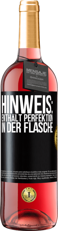 29,95 € | Roséwein ROSÉ Ausgabe Hinweis: Enthält Perfektion in der Flasche Schwarzes Etikett. Anpassbares Etikett Junger Wein Ernte 2023 Tempranillo
