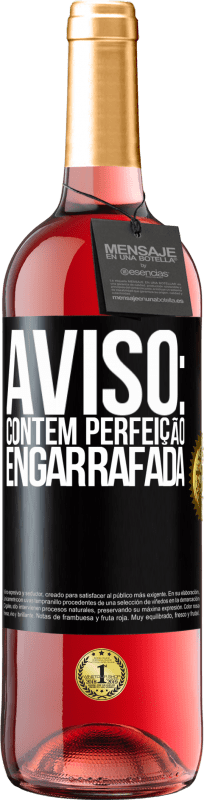 29,95 € | Vinho rosé Edição ROSÉ Aviso: contém perfeição engarrafada Etiqueta Preta. Etiqueta personalizável Vinho jovem Colheita 2023 Tempranillo
