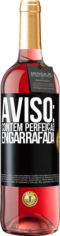 29,95 € | Vinho rosé Edição ROSÉ Aviso: contém perfeição engarrafada Etiqueta Preta. Etiqueta personalizável Vinho jovem Colheita 2024 Tempranillo