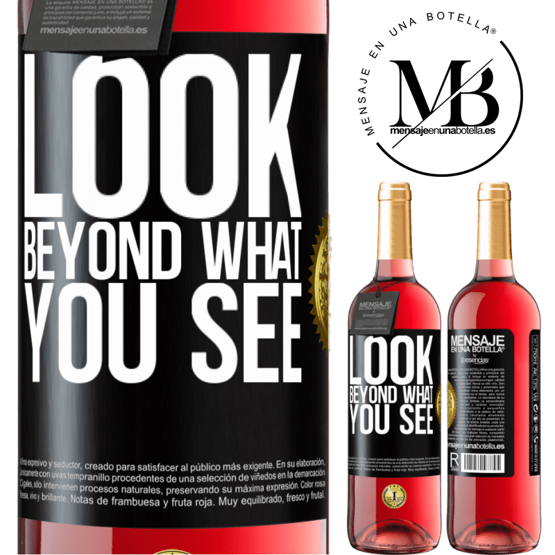 29,95 € Free Shipping | Rosé Wine ROSÉ Edition Look beyond what you see Black Label. Customizable label Young wine Harvest 2021 Tempranillo