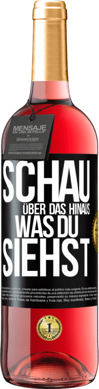 29,95 € | Roséwein ROSÉ Ausgabe Schau über das hinaus, was du siehst Schwarzes Etikett. Anpassbares Etikett Junger Wein Ernte 2024 Tempranillo