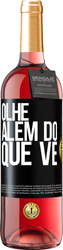 29,95 € | Vinho rosé Edição ROSÉ Olhe além do que vê Etiqueta Preta. Etiqueta personalizável Vinho jovem Colheita 2024 Tempranillo