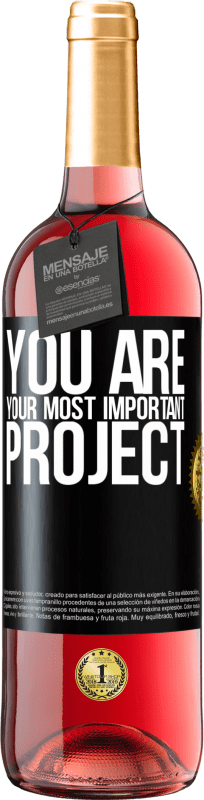 29,95 € | Rosé Wine ROSÉ Edition You are your most important project Black Label. Customizable label Young wine Harvest 2024 Tempranillo