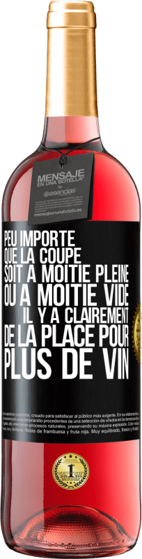 29,95 € | Vin rosé Édition ROSÉ Peu importe que la coupe soit à moitié pleine ou à moitié vide. Il y a clairement de la place pour plus de vin Étiquette Noire. Étiquette personnalisable Vin jeune Récolte 2024 Tempranillo